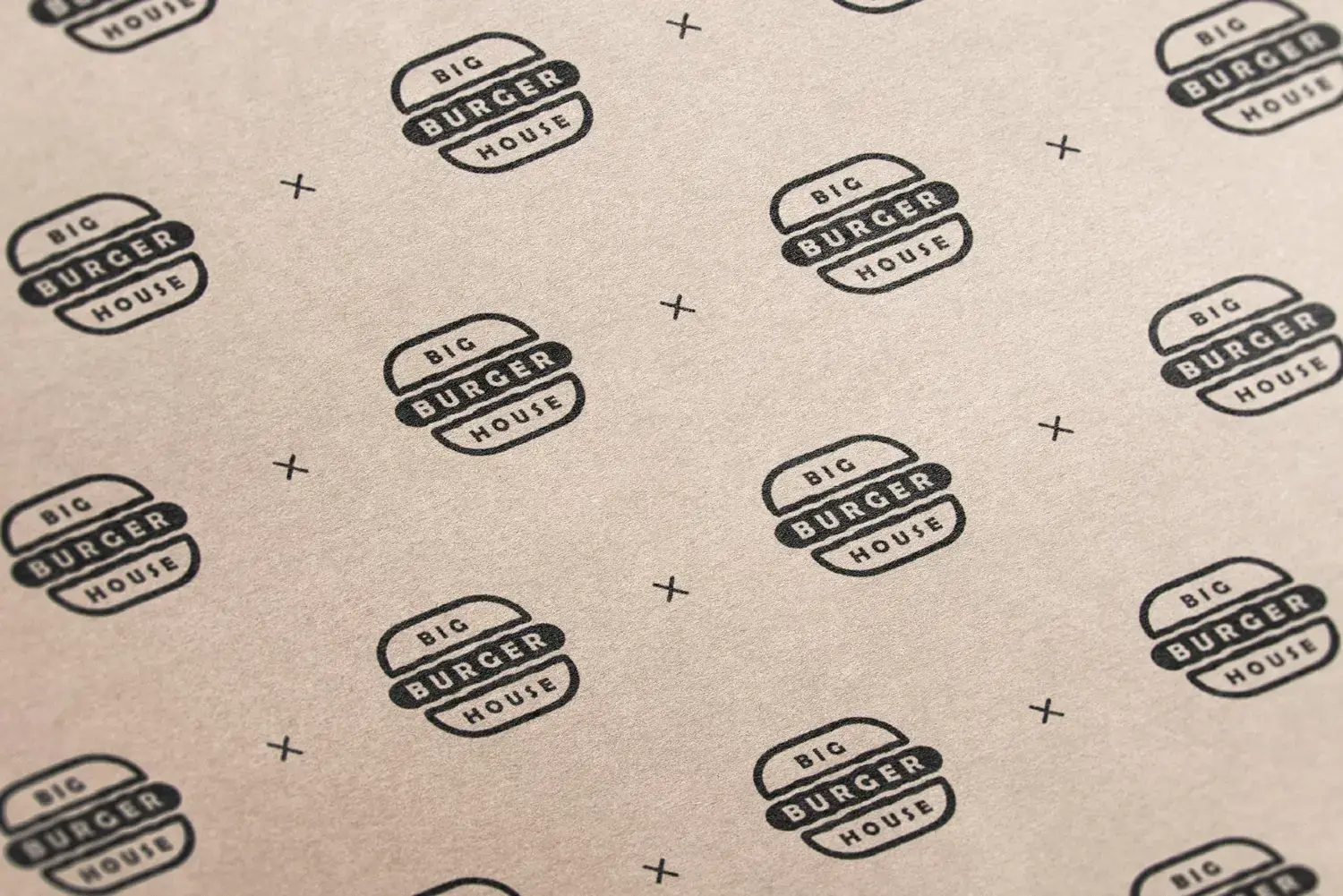 Tissue Wrap Pattern Food Wrap & Tissue Pattern Mockup