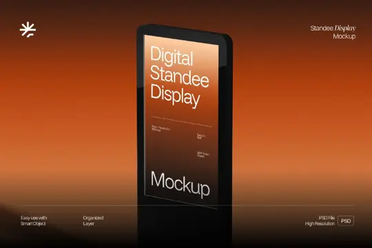 Digital Standee Display Mockup