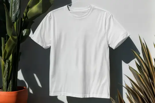 Free T-Shirt Hanging on Hanger Mockup