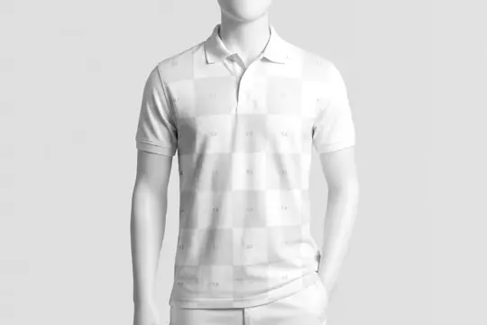 Free Polo Shirt Mockup on Mannequin