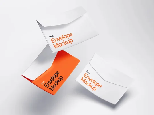 Levitating Envelope Mockups