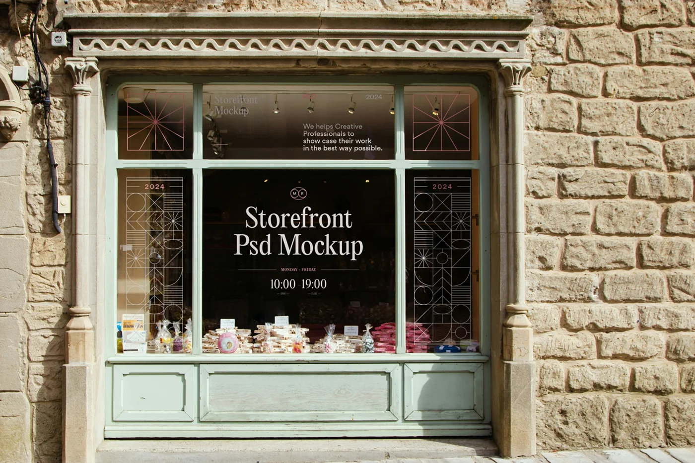 Botach Storefront Free Wood Storefront Mockup