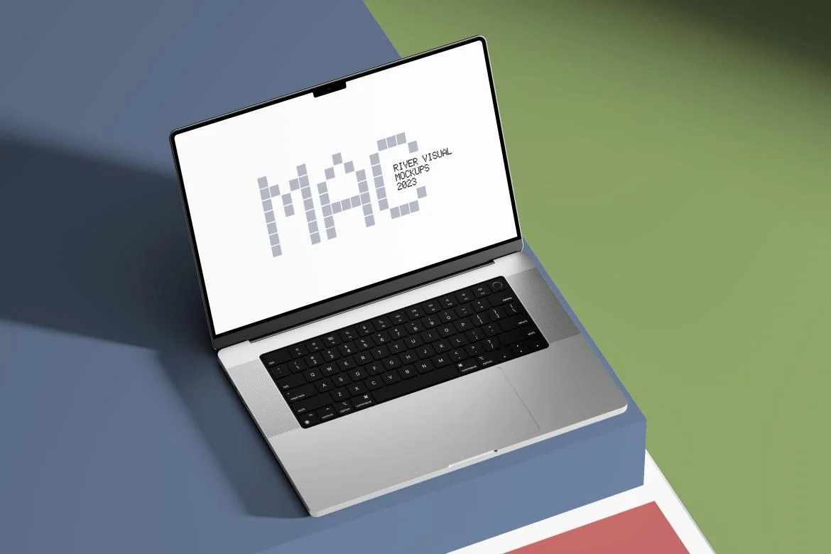 Macbook Spray Color Clean Color MacBook 16 Pro Mockup