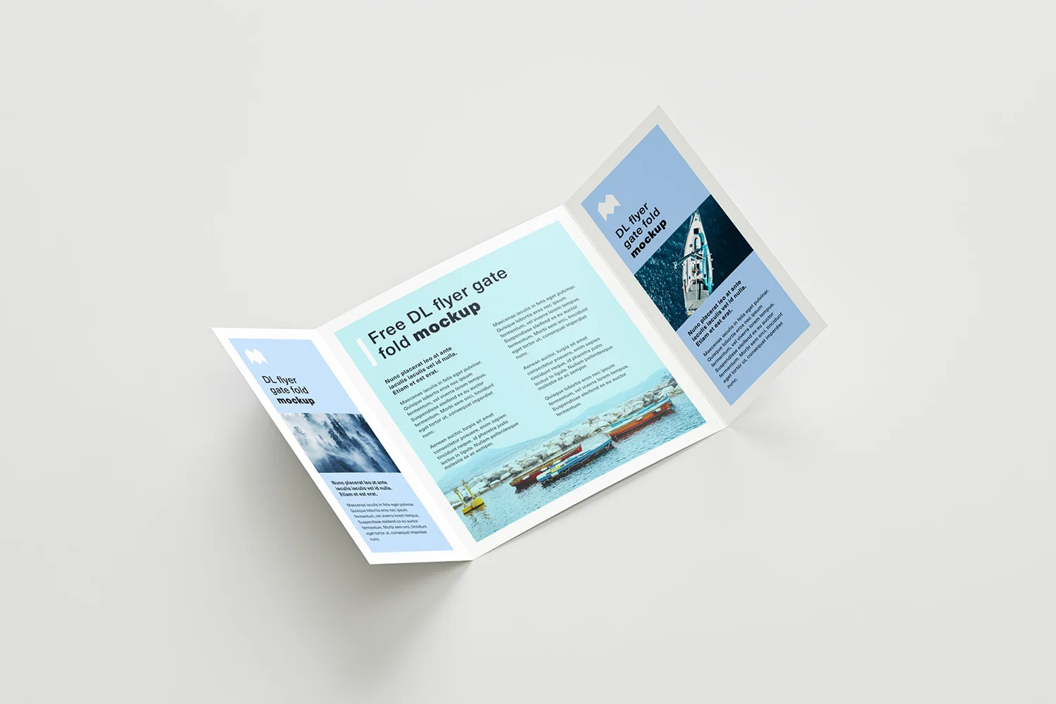 DL Gate Fold Flyer Mockup