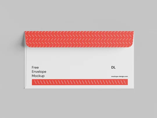 Free DL Envelope Mockup