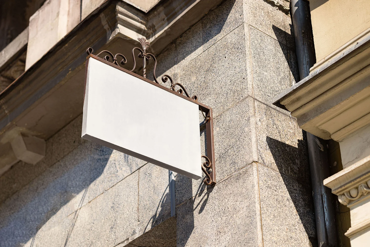 Hidden Sign Rectangle Rectangle Sign Mockup