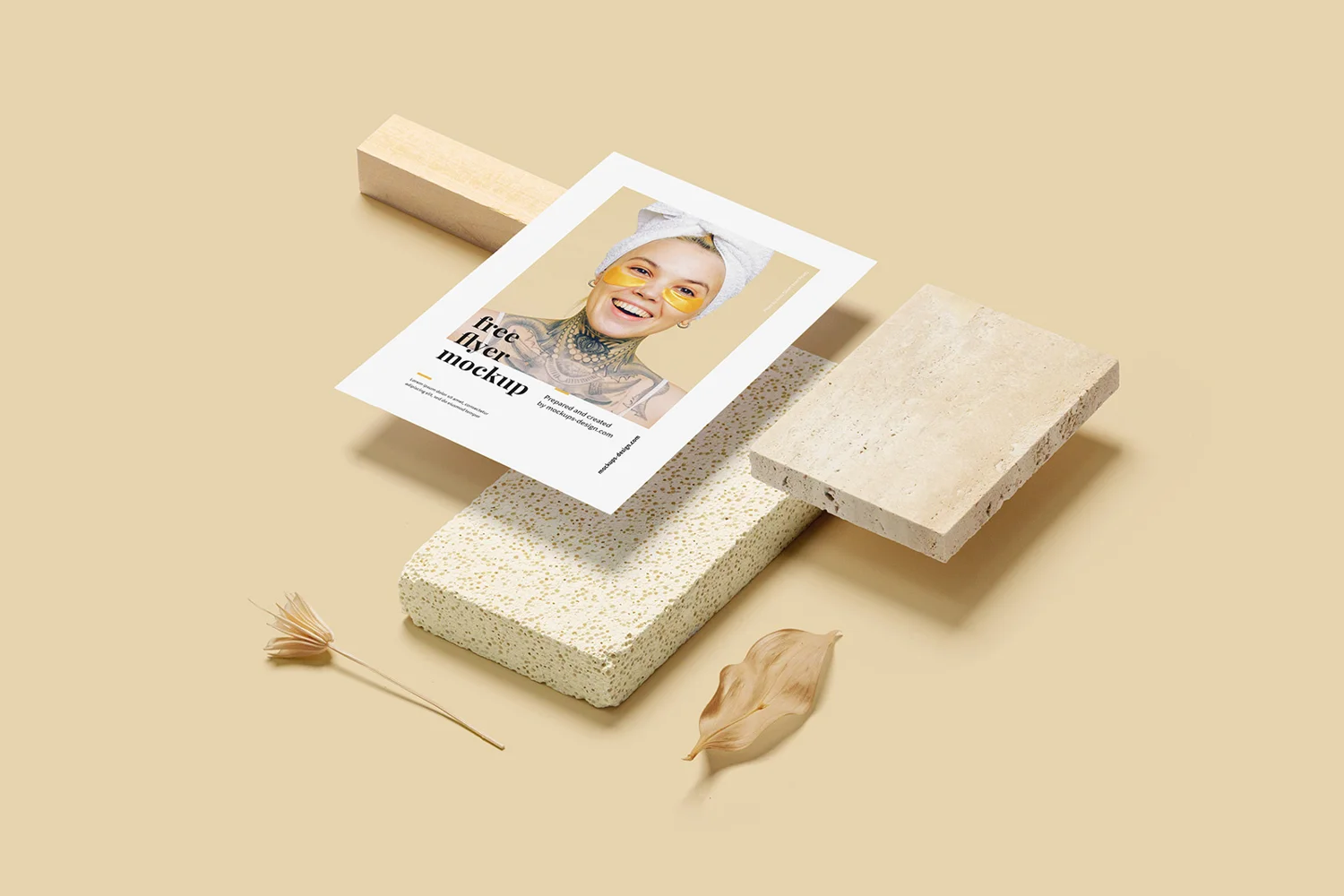 A5 Float Floating A5 Flyer Mockup