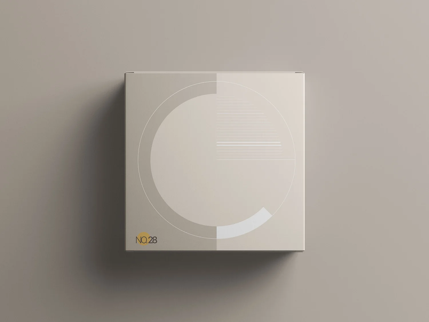 Square Flat Box Mockup