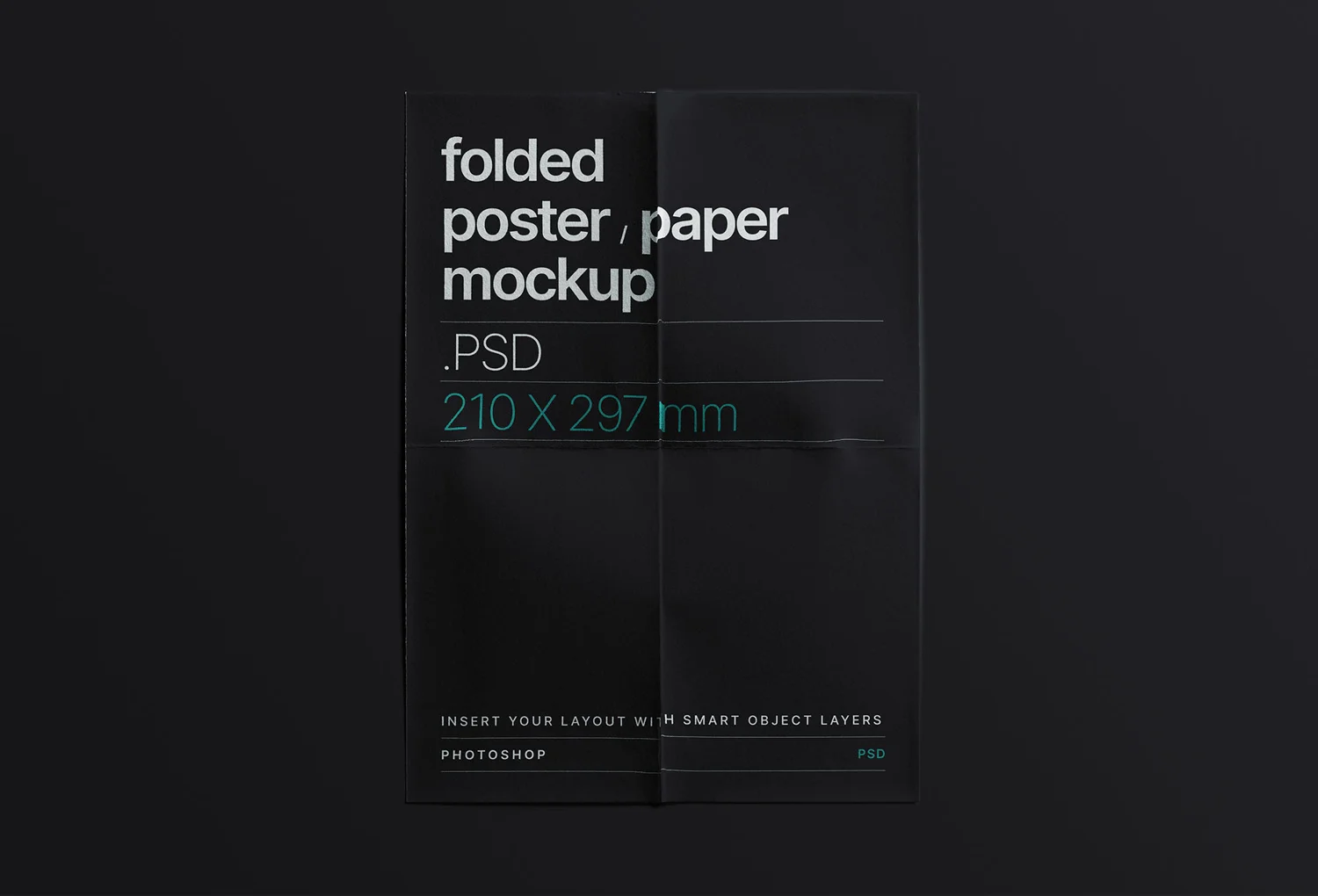Free Folded Paper Mockup