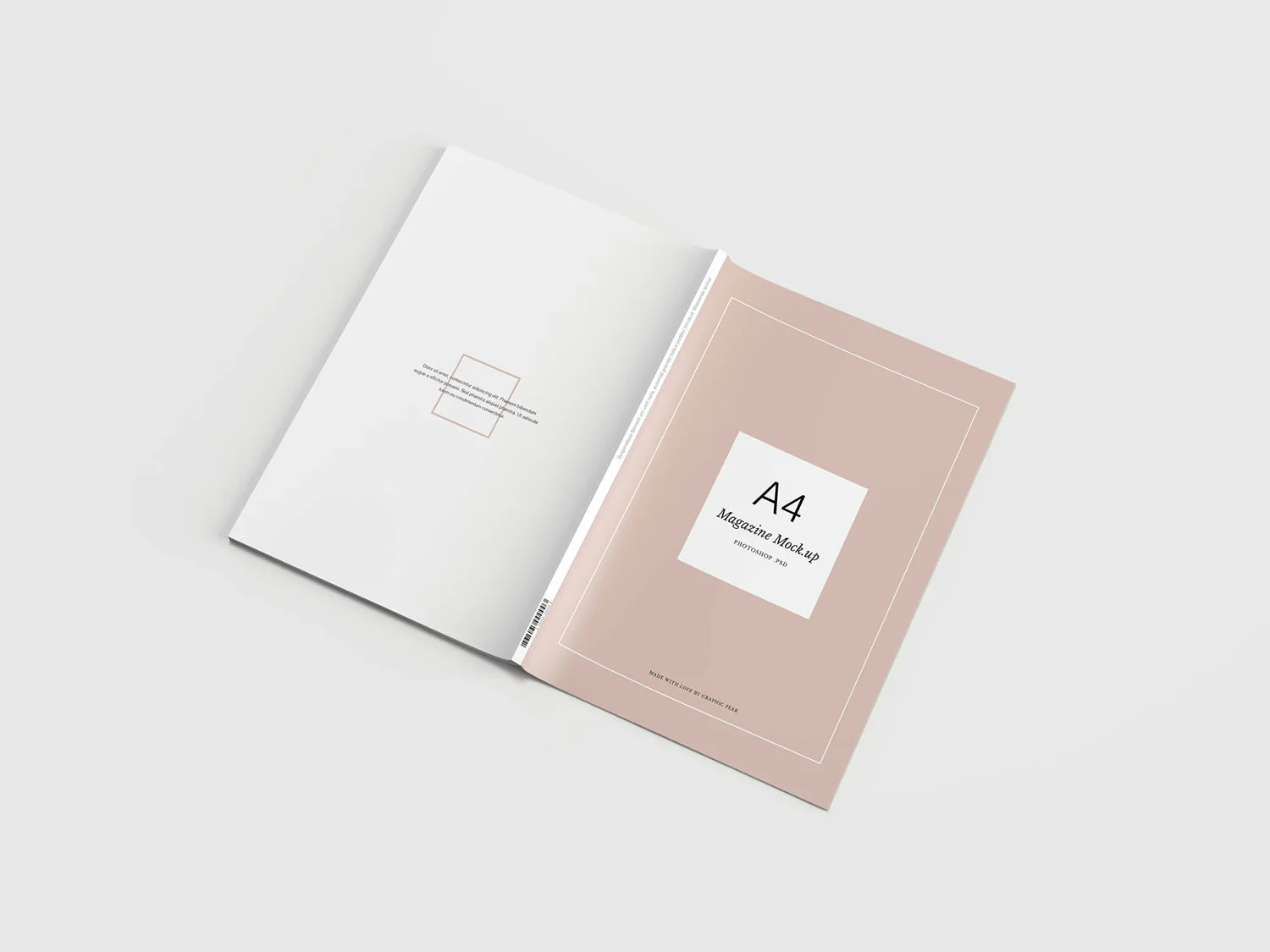 Minimal A4 Magazine Mockup