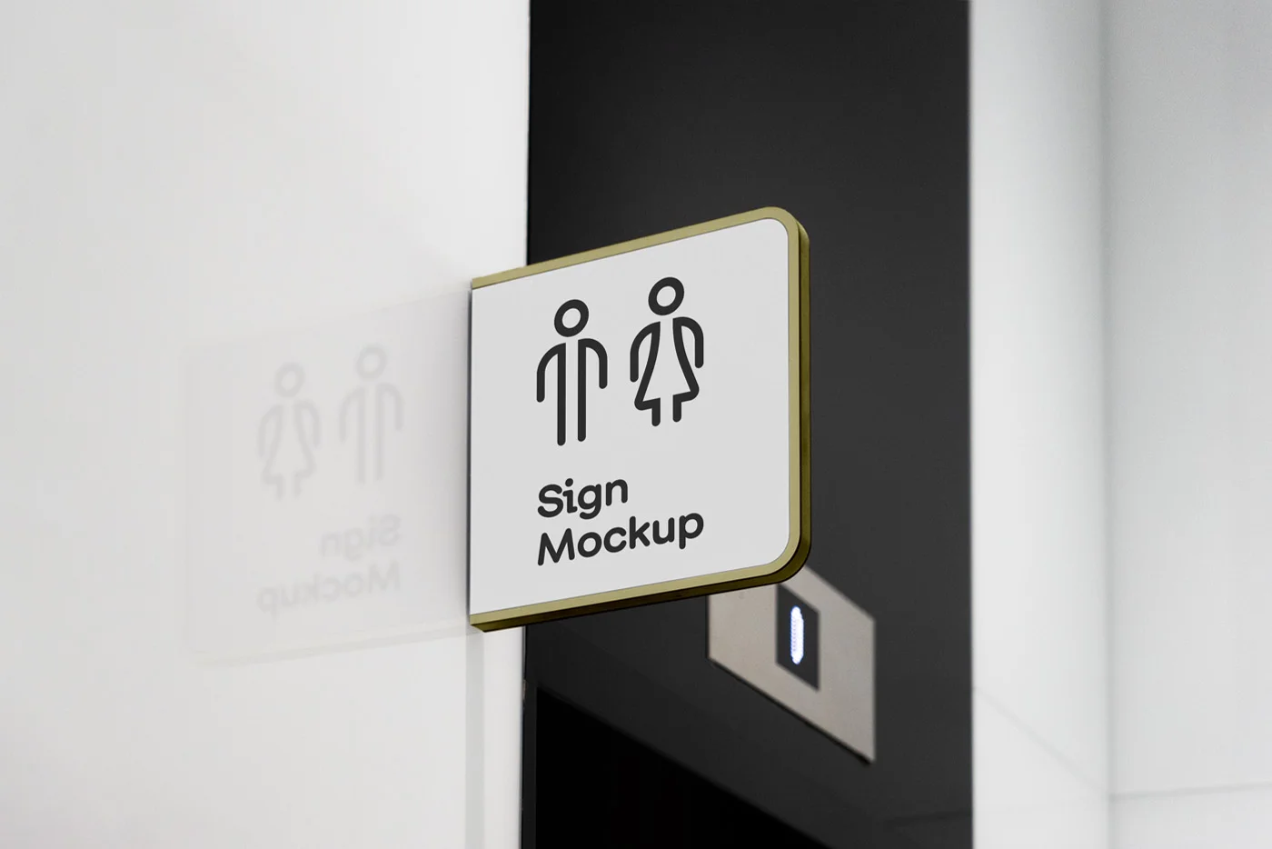 Modern Sign Patterns Modern Sign Mockup