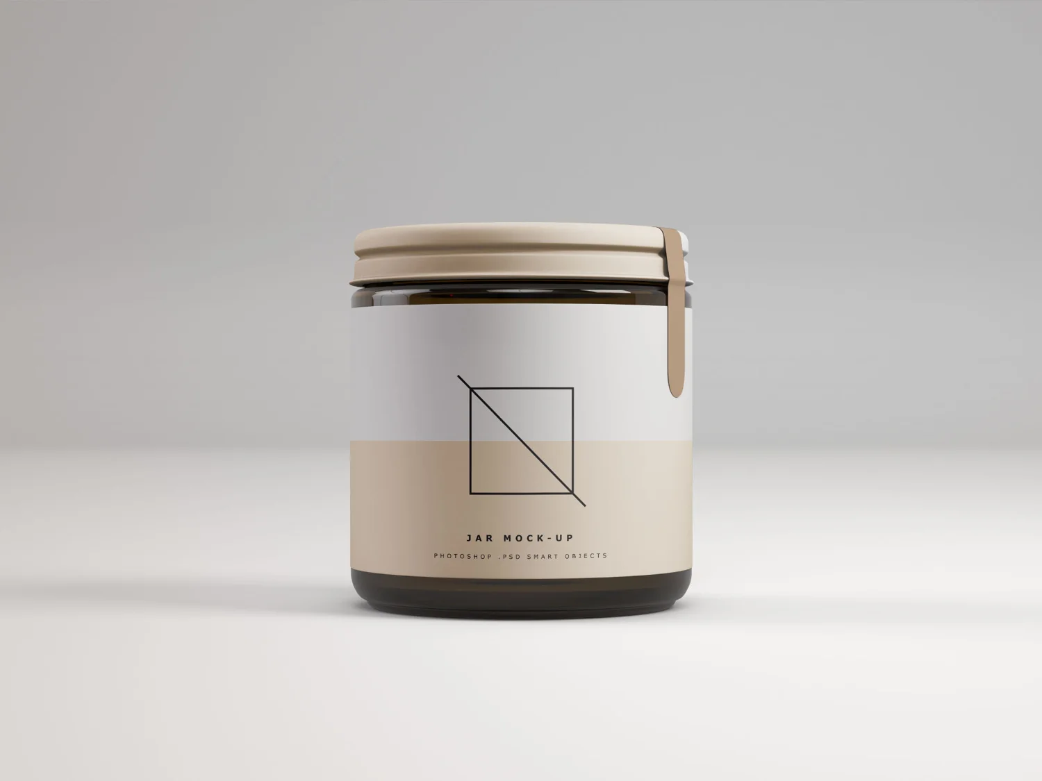 Front View Jar Mockup