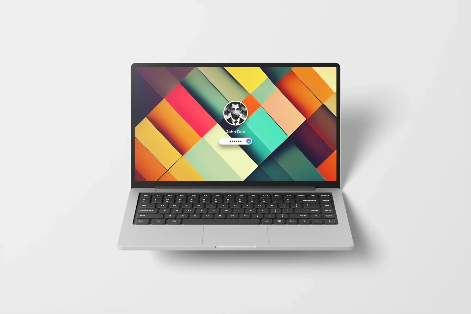 Laptop Mockup / Front-View UI Display PSD