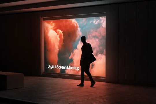 Store Window / Digital Screen Mockup