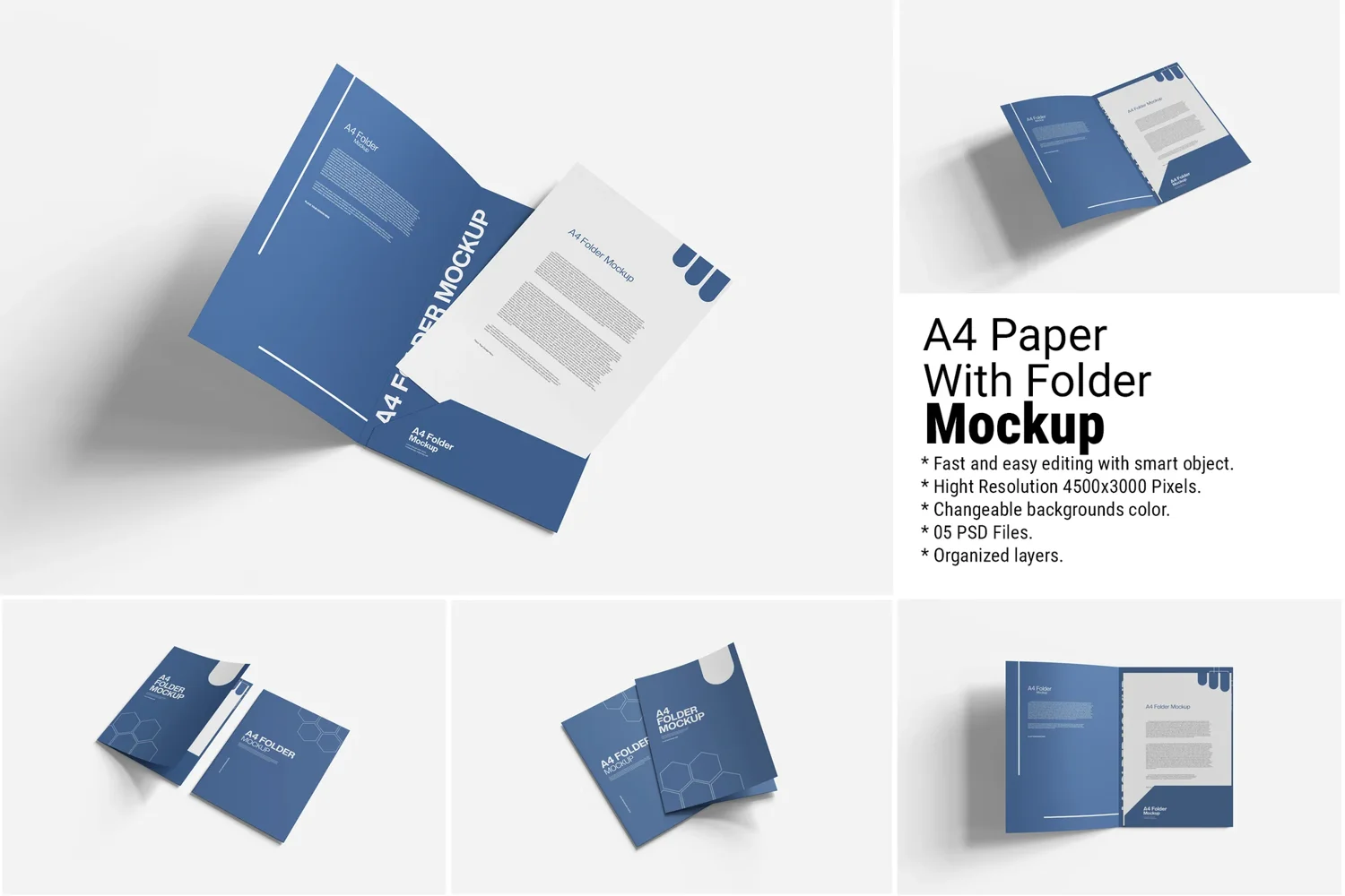 A4 Folder Mockup