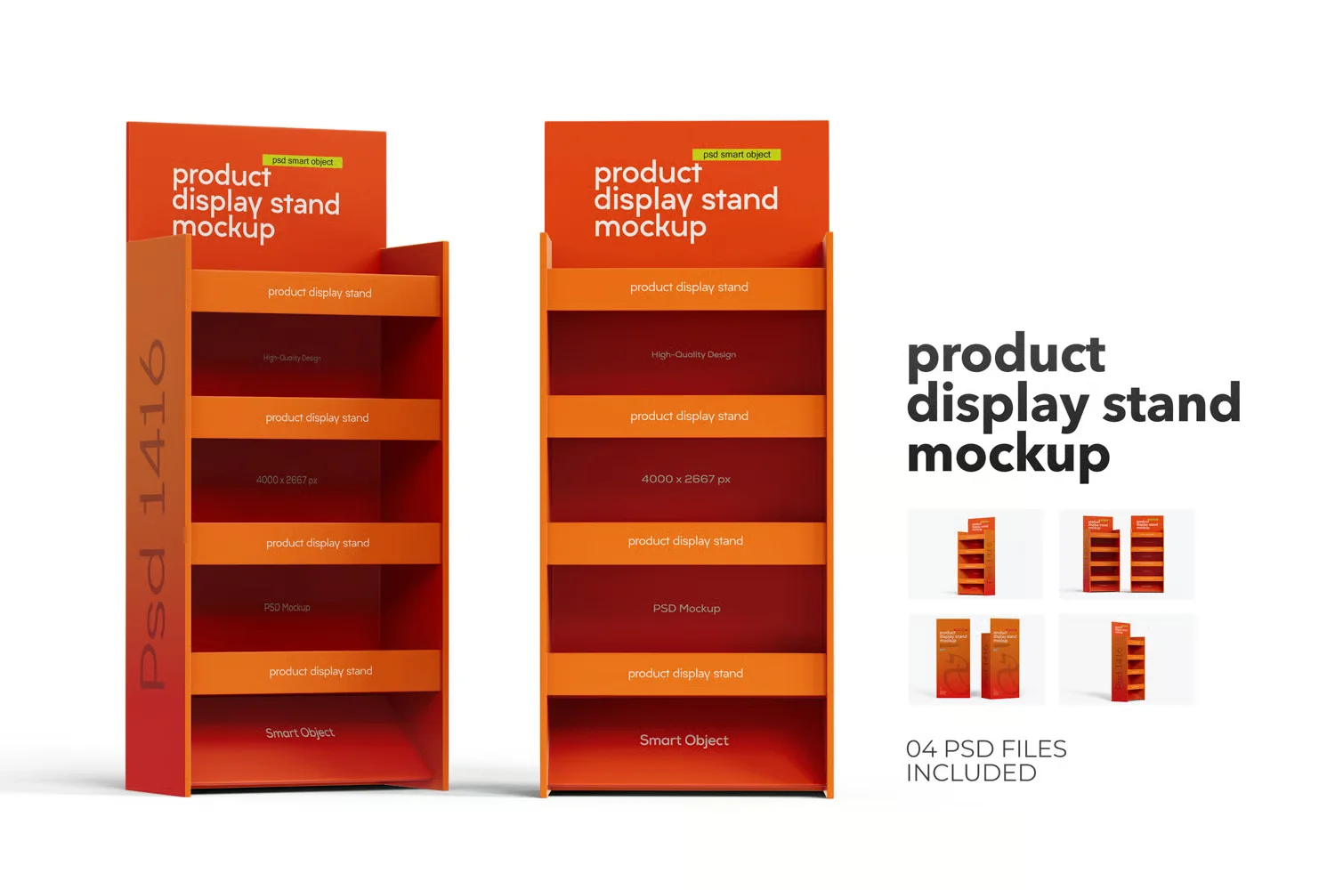 Product Display Stand Mockup PSD