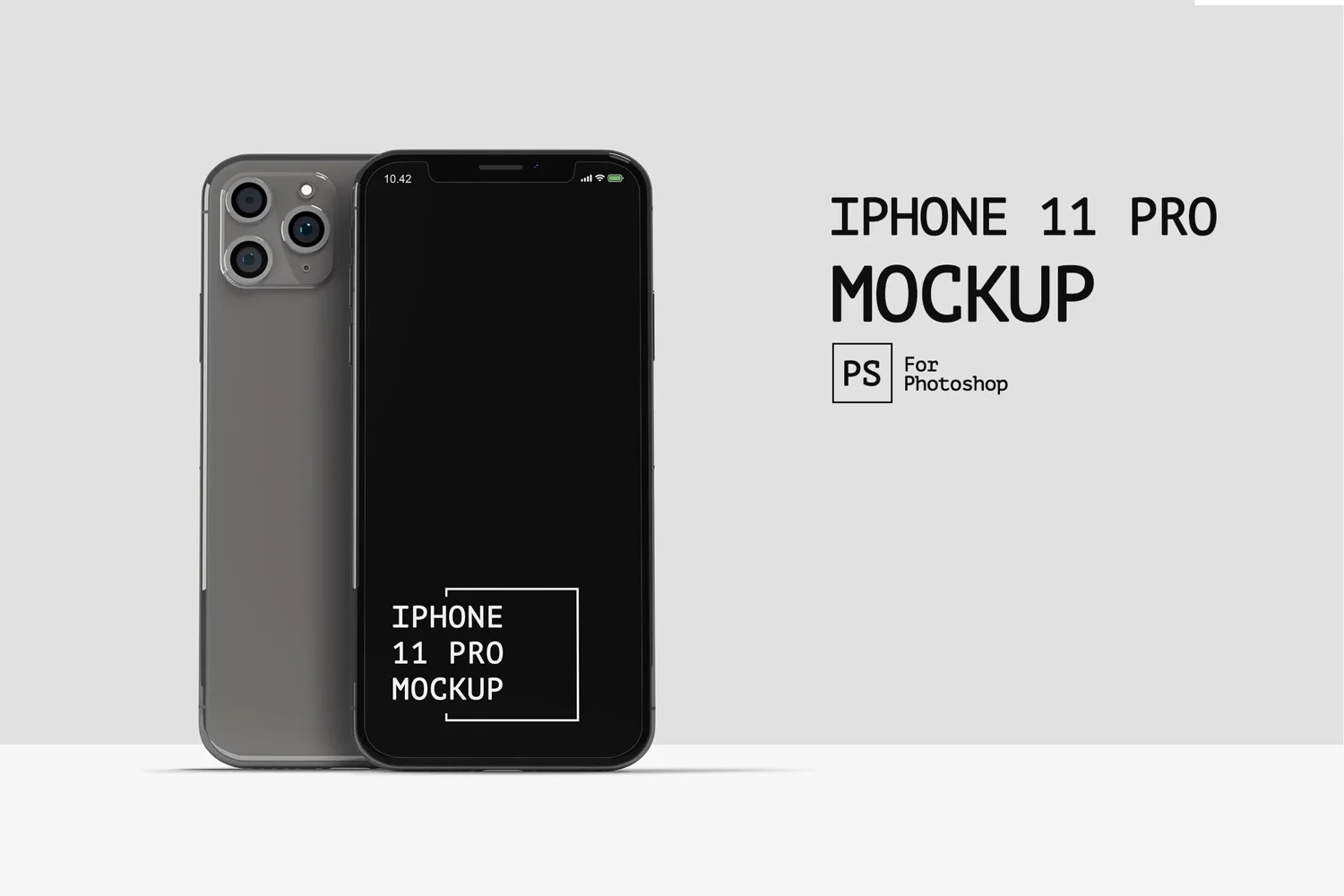 IPhone 11 Pro Front View Mockup RZ