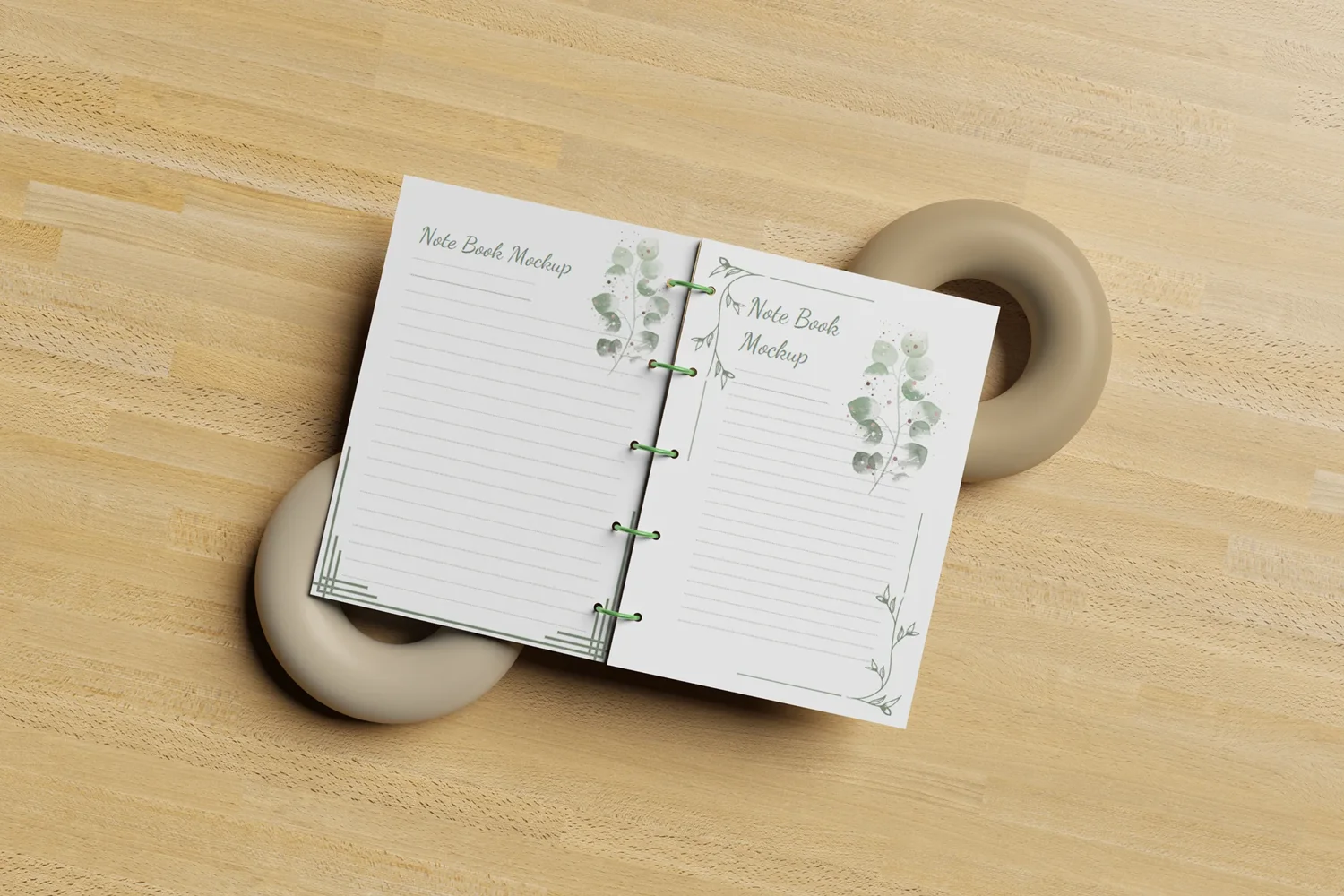 Clean Notebook Mockup