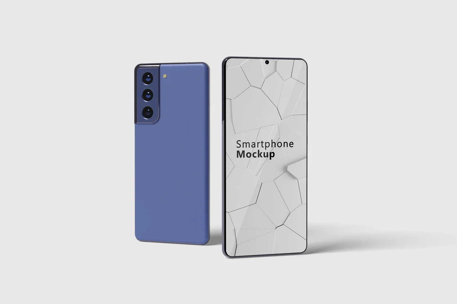 Standing Android Smartphone Display Mockup