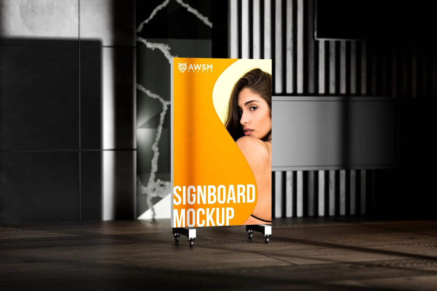 Signboard Meca Signboard Mockup