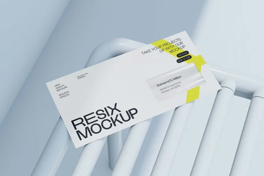 Free Envelope Mockup w/Transparent Window