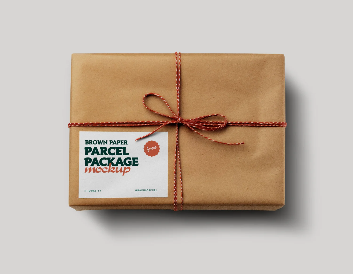 Paper Package Sample Sample Brown Paper Parcel Package Mockup