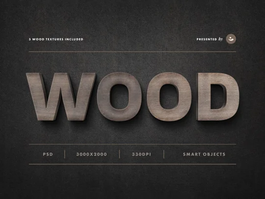Wood Sign Text Effect Mockup