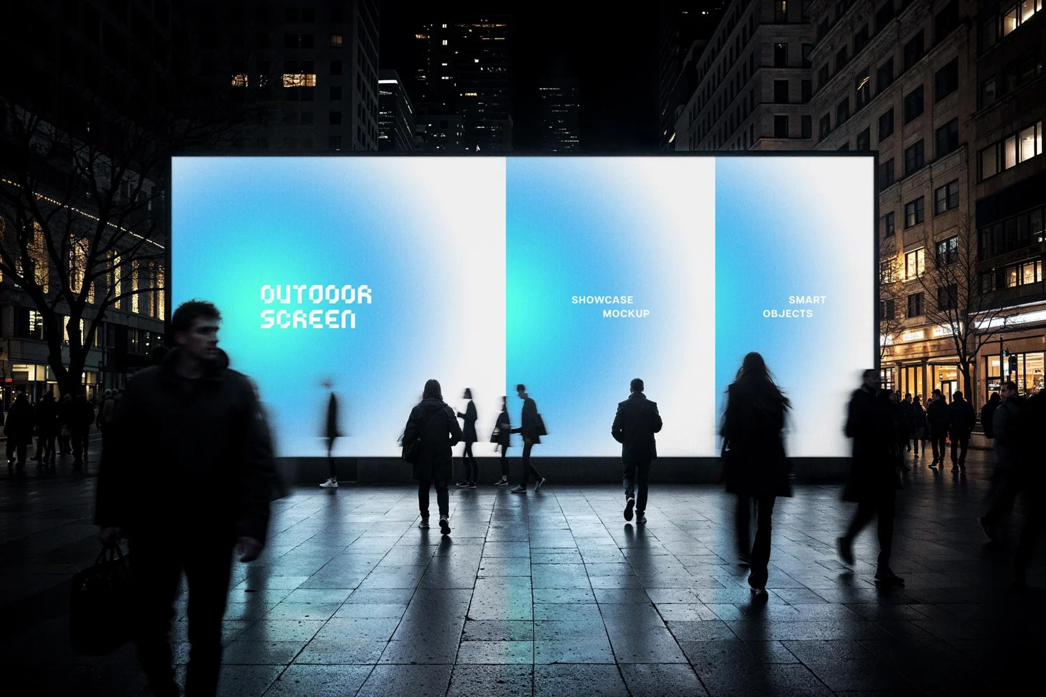 Outdoor Street Screen Mockup