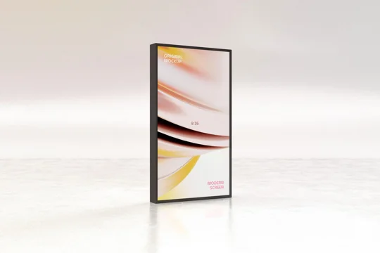 Digital Screen Mockup - Half Angled View