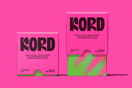 Slider Sachet Paper Box Mockup