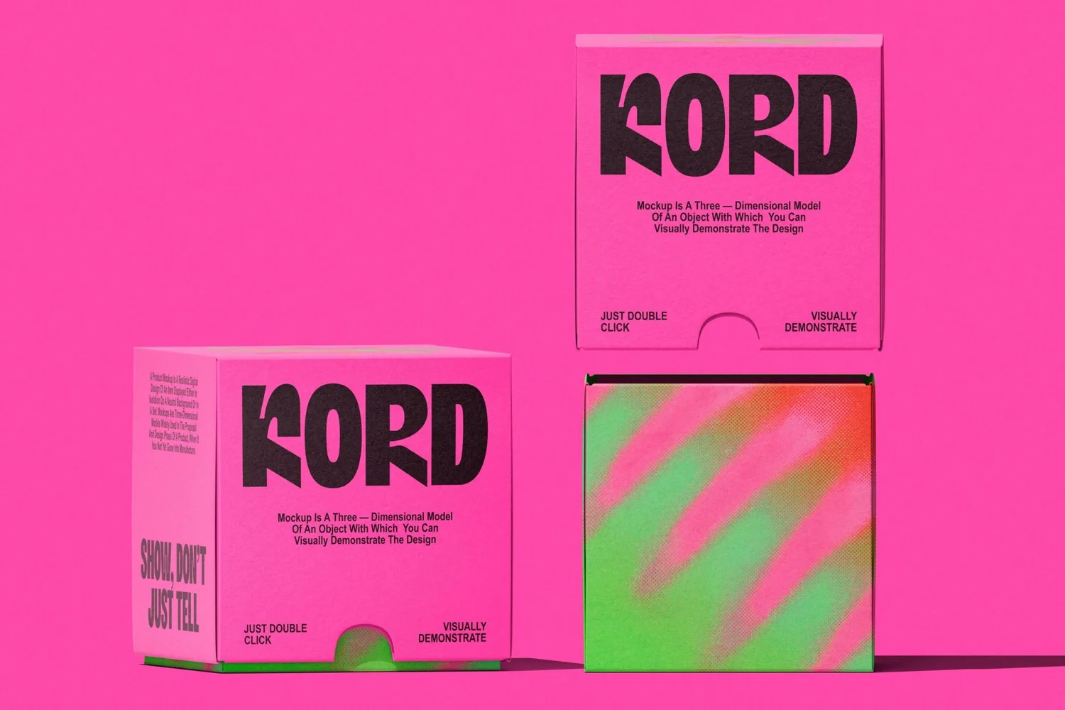 PSD Sachet Paper Box Mockup