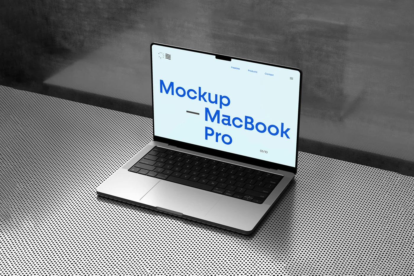 Lying MacBook Pro Mockup
