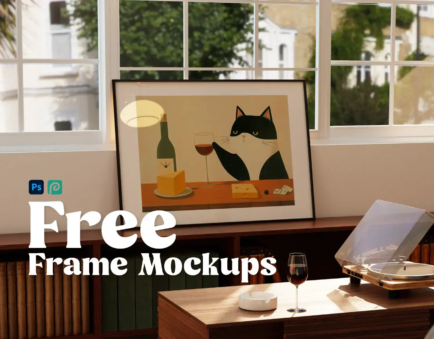 Free Frame Mockup Bundle | Vertical & Horizontal | PSD
