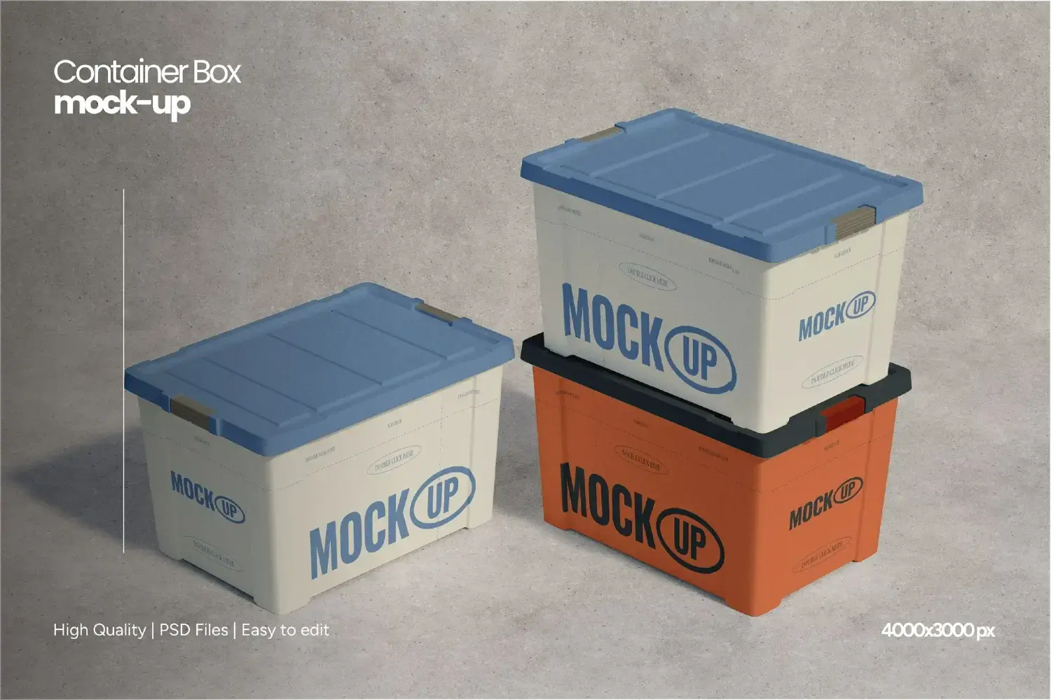 Container Box Mockup