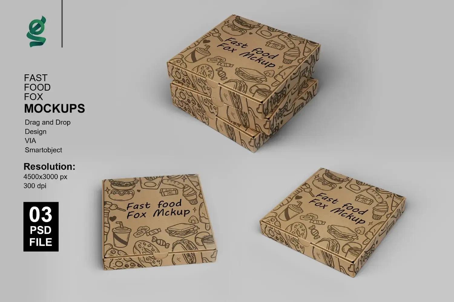 Fast Food Fox Mockups