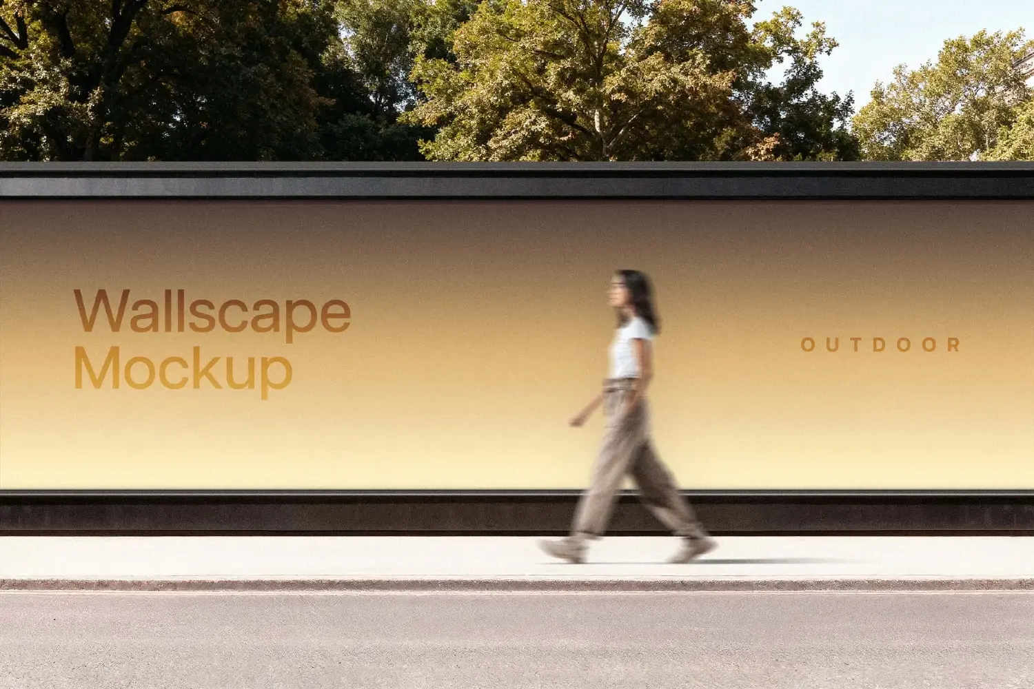 Wallscape Outdoor Wallscape Mockup
